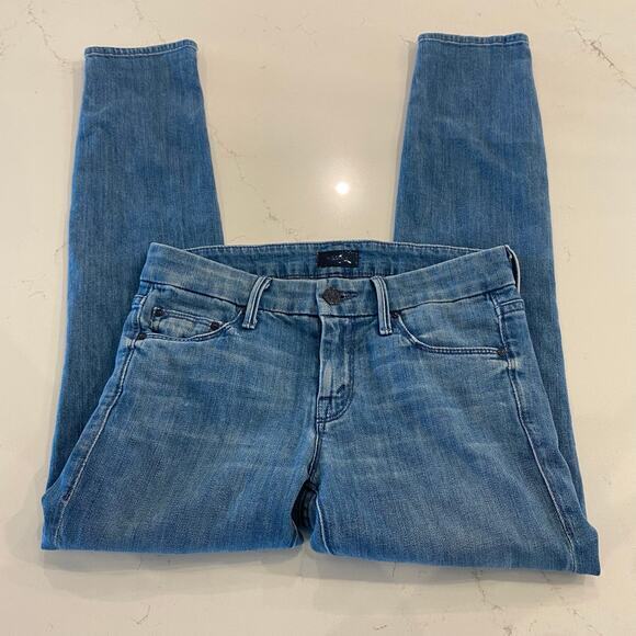 Mother The Looker Crop Skinny Jeans In French Quarter Size 24 - Picture 4 of 11
